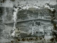Black and white historical photograph of Obzidan trg square in mid-20th century