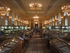 Mineral collection displayed in the Fersman Mineralogical Museum in Moscow