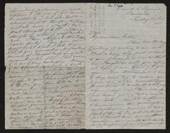 Handwritten letter by Katherine Woodlock to Guido Gezelle dated February 2, 1868