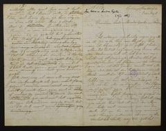 Handwritten letter by Louise Gezelle to her family members dated November 8, 1864