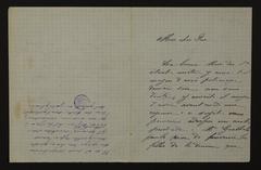 Handwritten letter by Anna Demets to Guido Gezelle dated November 1890