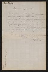 Handwritten letter from Elisa Lateur to Guido Gezelle dated January 1885