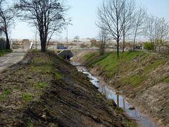 Underpass construction beneath a new motorway bypass and Szczecińska Street