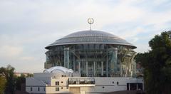 Krasnye Holmy Music House building exterior with modern architectural design and glass facade