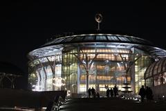Moscow International Performing Arts Centre exterior in October 2010