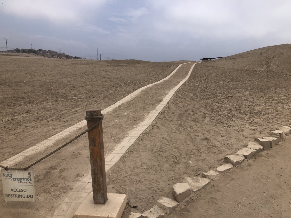 Path followed by pilgrims to the temple of the god Pachacamac