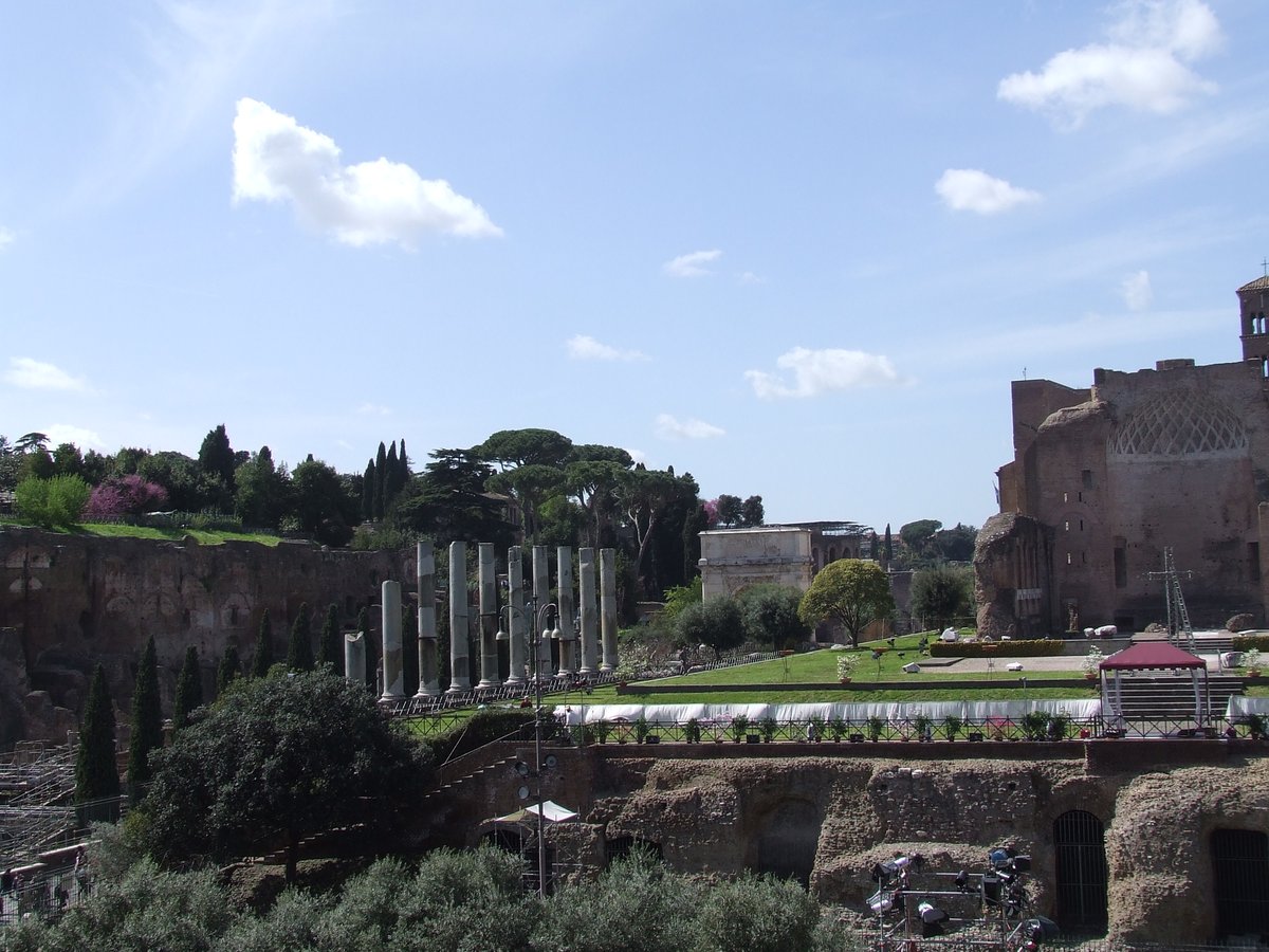 Canopy at Temple of Venus and Rome during Good Friday