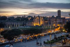 Temple of Venus and Rome ancient ruins in Rome