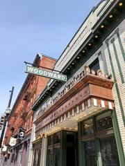 Marquee of The Woodward Theater in Over-the-Rhine district, Cincinnati, Ohio