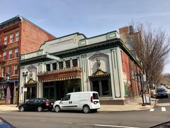 The Woodward Theater building in Over-the-Rhine neighborhood of Cincinnati Ohio