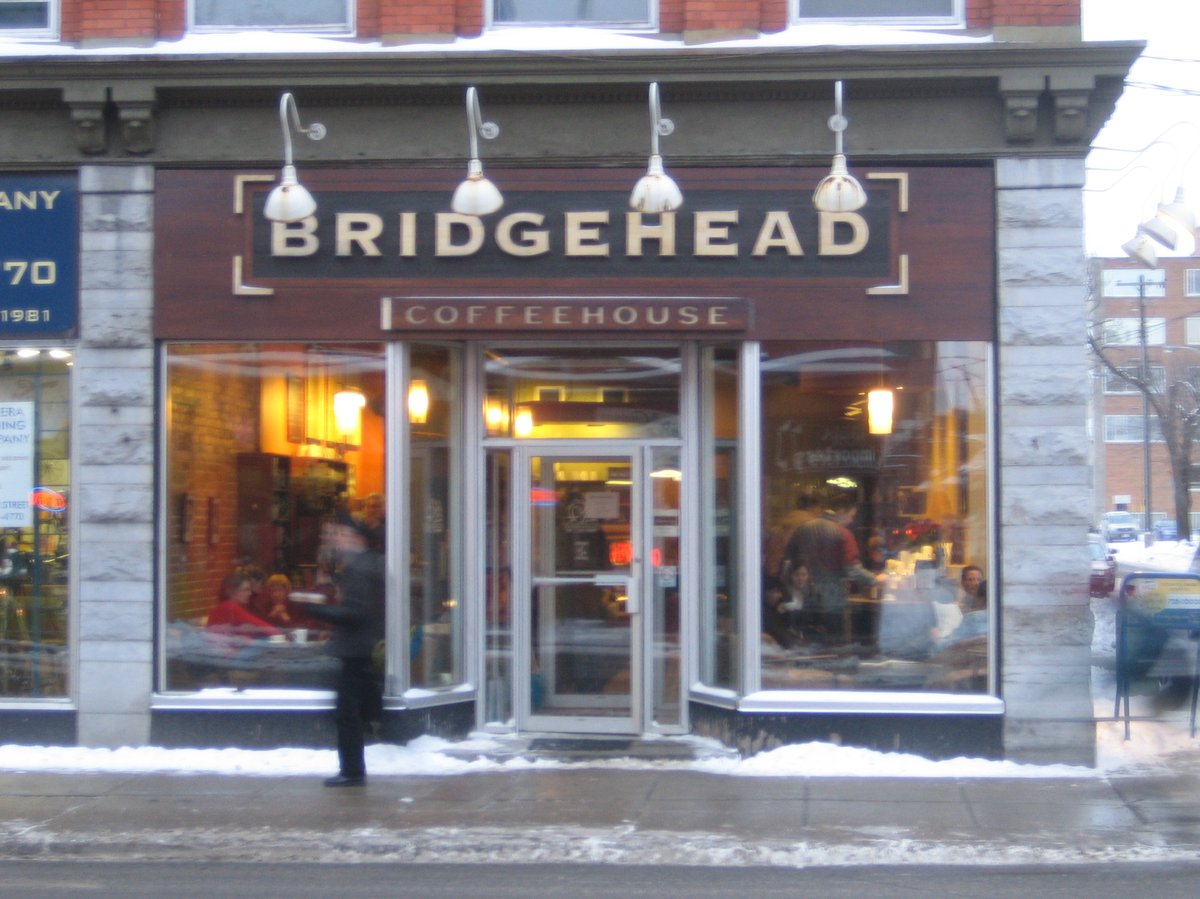 Bridgehead Coffeehouse at 366 Bank Street Ottawa late afternoon cold day after snowstorm January 17 2007