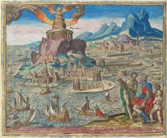 Illustration of the Lighthouse of Alexandria by Philip Galle in 1572