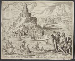 Ancient depiction of the Lighthouse of Alexandria, one of the Seven Wonders of the Ancient World
