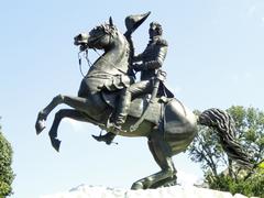 Andrew Jackson memorial sculpture in Lafayette Park Washington DC