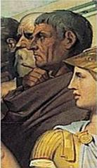 Portrait of Aristarchus of Samothrace from the painting Apotheosis of Homer by Ingres