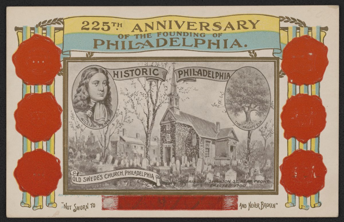 225th anniversary celebration of the founding of Philadelphia featuring Old Swede's Church