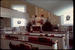 Old Gloria Dei Church National Historic Site in Philadelphia with cemetery