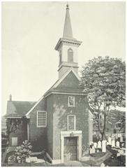 Old Swedes' Church built in 1708, historic stone church in Pennsylvania
