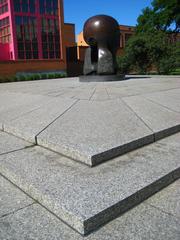 The Nuclear Energy sculpture over the site of the Manhattan Project at the University of Chicago