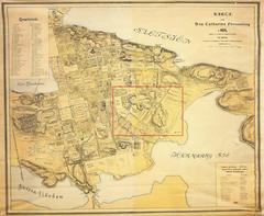 1674 map of S:ta Catharina parish including current Vita Bergen area in Södermalm