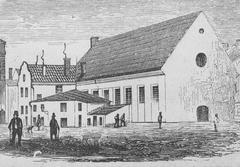 Historic building Finska kyrkan formerly Lilla Bollhuset in 1867