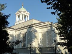 Helsinki Old Church in Finland during daytime surrounded by greenery