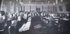 Historic photo of the Swedish Riksdag chamber in session 1904