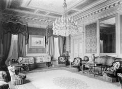 Ljunglöfska salongen interior in Medborgarhuset on Södermalm, Stockholm, photographed in 1945