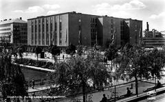 Historic photograph of Forsgrénska Medborgarhuset in Stockholm, 1945