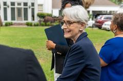 Deputy Secretary of State Wendy Sherman speaking at a recruitment event at Dillard University in New Orleans