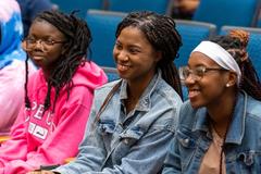Deputy Secretary of State Wendy Sherman speaking at recruitment event at Dillard University in New Orleans on April 11, 2023