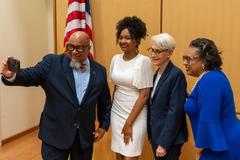 Deputy Secretary of State Wendy Sherman speaking at recruitment event at Dillard University