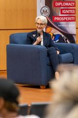 Deputy Secretary of State Wendy Sherman speaking at recruitment event at Dillard University in New Orleans