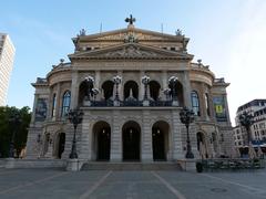 Front view of Alte Oper concert hall in Frankfurt am Main