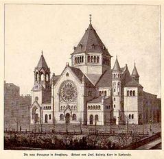 Strasbourg consistorial synagogue on quai Kléber from 1898 to 1940