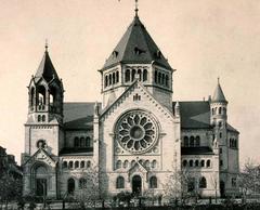 Strasbourg synagogue façade view on quai Kléber between 1898 and 1940
