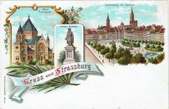 New Synagogue in Strasbourg with city views