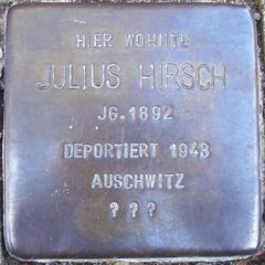 Stolperstein Dedicato A Julius Hirsch
