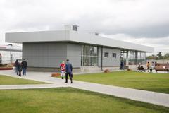 Ploschad Gagarina MCC station exterior with modern architectural design