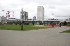 Ploschad Gagarina MCC metro station exterior in Moscow