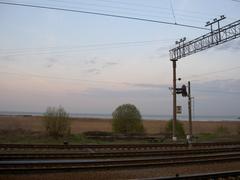 Construction site preparations at Lomonosov port