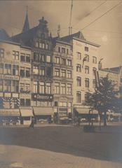 Old houses on the northern east side of Alter Markt in Cologne, Germany