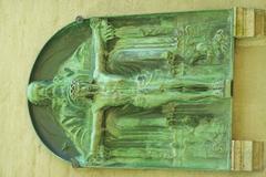 Gnadenstuhl Relief sculpture at Alter Südfriedhof in Munich