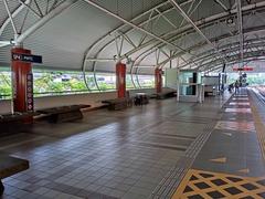 Aras platform 2 LRT PWTC station in Kuala Lumpur Malaysia