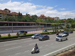 Overall view of KTM Putra station building KL04 in Kuala Lumpur