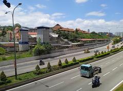 Overall view of KTM Putra station building in Kuala Lumpur