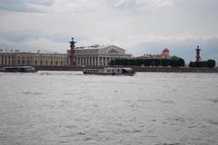 Rostral Columns On Spit Of The Vasilievsky Island