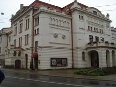 Russian Drama Theatre building in Vilnius with classic architectural details
