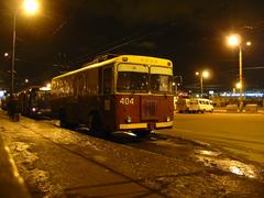 Moscow trolleybus KTG-1 service #404 at Vykhino terminal