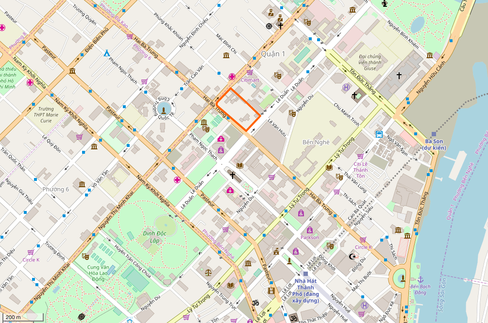 French Consulate and French Institute in Ho Chi Minh City on OpenStreetMap